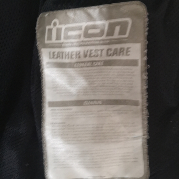 80s Black Leather Terminator Tactical Motorcycle Biker Vest - Picture 5 of 5